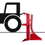Charrue pour enfouissement de cble dkp70 - draineuse agricole 1 dent