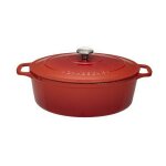 Chasseur - cocotte ovale en fonte �maill�e 35cm rubis sublime puc473558