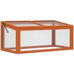 Ch�ssis froid en bois et polycarbonate, 90 x 46 x 40 cm, serre r�sistante aux intemp�ries avec b�che, ...