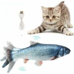 Chat jouet poisson, jouet poisson, jouet poisson electronique simulation en mouvement usb rechargeable ...