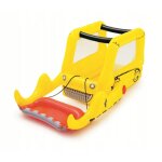 Chteau gonflable avec 25 balles de jeu bestway inflatable bulldozer 198x105x84 cm couleur jaune avec ...