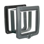 Chatiere a 4 modes xxl avec tunnel gris - trixie