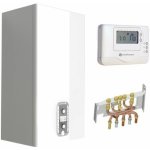 Chaffoteaux - chaudire gaz basnox urbia nox 24 kw vmc complte (douilles + dosseret) avec thermostat ...