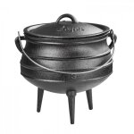 Dema - chaudron marmite en fonte 8 litres � poser ou � suspendre barbecue