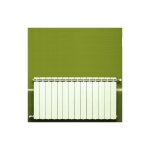 Global - radiateur fonte alu 2268w chauffage central 14 lments klass 800 blanc