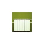 Global - radiateur fonte alu 1458w chauffage central 9 lments klass 800 blanc