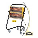Sovelor - chauffage mobile rayonnant électrique halogène à quartz 3kw - mt30 Sovelor - chauffage mobile rayonnant électrique halogène à quartz 3kw - mt30