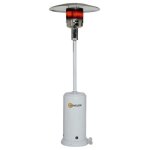 Chauffage parasol mobile brasilia mb au gaz 14kw blanc Chauffage parasol mobile brasilia mb au gaz 14kw blanc