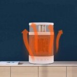 Chauffage ptc radiateur soufflant c�ramique, chauffant electrique mini radiateur pour bureau, chambre, ...