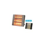 Sovelor - chauffage radiant lectrique inox infrarouge halogne quartz 4500w - irc4500ci