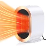 Chauffage soufflant 1200w, chauffage �lectrique avec 2 modes, portable ptc en c�ramique 3s chauffage ...
