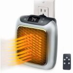 Chauffage soufflant intelligent en c�ramique 800 w, chauffage �lectrique avec prise murale, mini radiateur ...