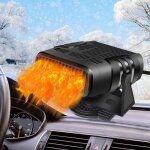Chauffage soufflant portable 12 v pour voiture - 120 w - d�givreur de pare - brise de voiture - rotation ...