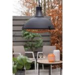 Chauffage suspendu indus ii 2100 w halog�ne noir sunred