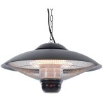 Sunred - chauffage avec tlcommande sirius 2100 w halogne noir ce09b