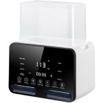 Chauffe biberon baby pour 2 biberons, blanc ? chauffe biberon 4 - en - 1 avec st�rilisateur et r�gulation ...