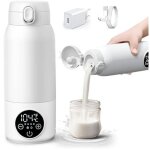 Chauffe - biberon nomade portable sans fil 500ml, chauffe rapide eau ou lait, chauffe biberon portable ...