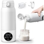 Chauffe - biberon nomade portable sans fil 500ml, chauffe rapide eau ou lait, chauffe biberon portable ...