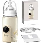 Chauffe biberon nomade, chauffe biberon portable sans fil avec �cran lcd et contr�le intelligent, 8000 ...