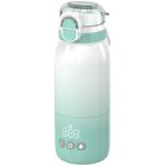 Chauffe biberon portable sans fil, chauffage rapide et longue dur�e de la batterie, 2 modes pour lait ...