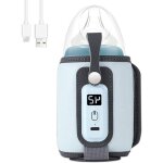 Chauffe - biberon portable usb pour biberons - temp�rature r�glable avec pr�cision - bleu