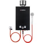 Chauffe - eau  gaz propane / butane 10l, chauffe - eau  gaz instantans 20kw avec housse de pluie - ...