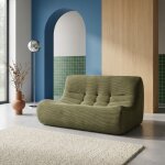 Chauffeuse velours c�tel� 2 places - sokol velours c�tel� kaki