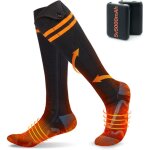 Chaussettes chauffantes connect�es par app, 5000mah batterie 4 niveaux de chaleur r�glables pour randonn�e ...