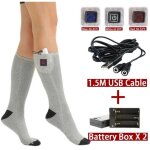 Chaussettes chauffantes, chaussettes chauffantes pour l'hiver, chaussettes chauffantes �lectriques, chaussette ...