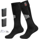Chaussettes chauffantes d'hiver rechargeables ? batterie 5000mah, chaleur usb, chaussettes chaudes pour ...