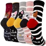 Chaussettes en coton amusantes pour filles, chaussettes antid�rapantes amusantes, coton � imprim� animal ...