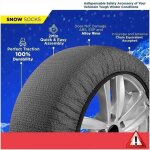Chaussettes � neige pour pneus de voiture traction urgence conduite s�re glace gel neige durables