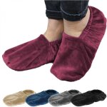 Chaussons chauffants universels taille 36 au 43 - prune vivezen