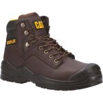 Chaussures de scurit hautes ? caterpillar striver bump marron s3 src ? tige cuir nubuck waterproof ...