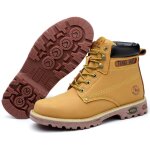 Chaussure de scurit haute avec semelle en taureau, antidrapante et rsistante  l'usure, tte en acier ...