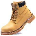 Chaussure de securite homme femmes bottes de travail cuir imperméables legere embout en acier bottes ... Chaussure de securite homme femmes bottes de travail cuir imperméables legere embout en acier bottes ...