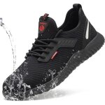 Chaussures de s�curit� homme femmes chaussures de travail embout acier protection ultra l�g�re et indestructib ...