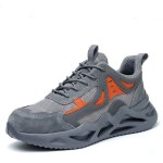 Chaussures de s�curit� isol�es pour hommes, chaussures de travail en maille respirante anti - �crasement ...