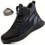 Chaussures de travail de s�curit� � bout en acier pour hommes et femmes - baskets industrielles montantes ...