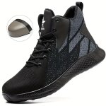 Chaussures de travail de s�curit� � bout en acier pour hommes et femmes - baskets industrielles montantes ...