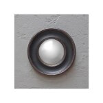 Miroir sorcière convexe rond noir vintage 39cm Miroir sorcière convexe rond noir vintage 39cm