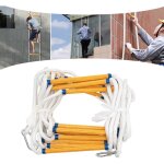 Chelle d'incendie de 10 m - �chelle d'urgence avec 2 mousquetons - �chelle de pompiers r�utilisable, ...