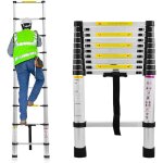 Chelle t�lescopique 3. 2m �chelle t�lescopique aluminium multi - fonction �chelle pliable portable et ...