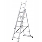 Chelle transformable de 3 plans, �chelle coulissante en aluminium, �chelle double pour travaux domestiques ...
