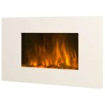 Chemin'arte - chemin�e �lectrique 2000w avec t�l�commande white loft