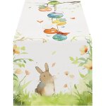 Chemin de table d�coration p�ques 33x183cm motif ?ufs p�ques d�coration table printemps cuisine maison, ...
