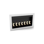 Privatefloor - cheminée bio éthanol murale contemporaine blanche - vpf - fd50 - white blanc Privatefloor - cheminée bio éthanol murale contemporaine blanche - vpf - fd50 - white blanc