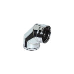 Cheminée double paroi isolé air dn 100 / 120 courbe 45 tuyau en acier inoxydable 316 Cheminée double paroi isolé air dn 100 / 120 courbe 45 tuyau en acier inoxydable 316