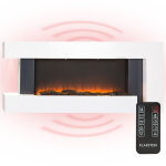 Cheminee electrique effet flamme, chemine electrique decorative chauffante de 2000w, tlcommande et ...