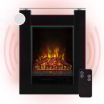 Chemine electrique d'intrieur, chauffage electrique de 1800w, fausse chemine decorative avec effet ...